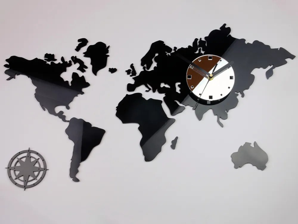 Moderné nástenné hodiny WORLD