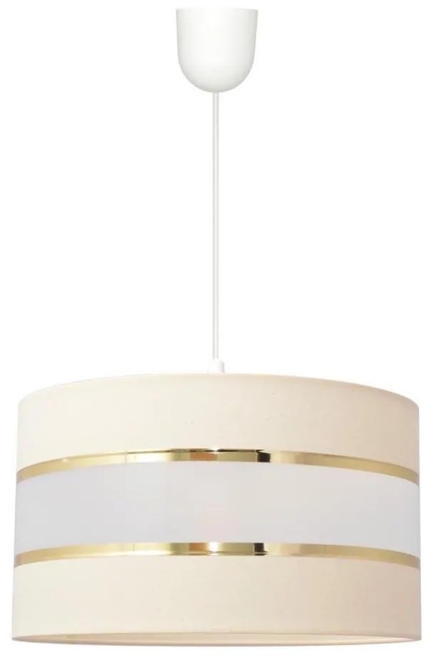 Helam Luster na lanku HELEN 1xE27/15W/230V krémová HE1071