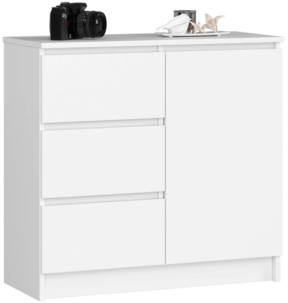 Komoda K80 JERRY 1D 3SZ - biela