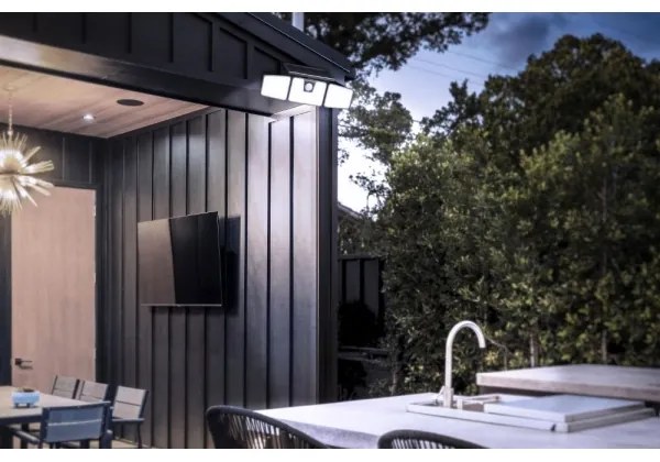 Retlux - LED solárny reflektor so senzorom, 6,5 W / 3,7 V / 1200 mAh / IP44