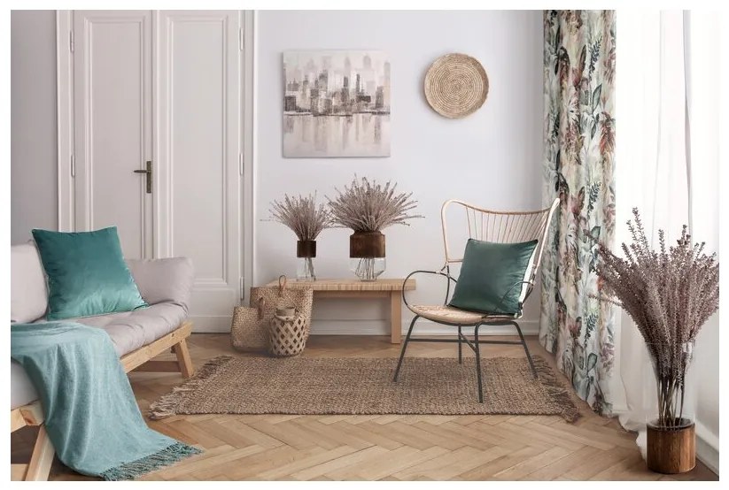 DECOREUM  záclona s dažďovým efektom 300 cm x 250 cm biela 100 % polyester 98719