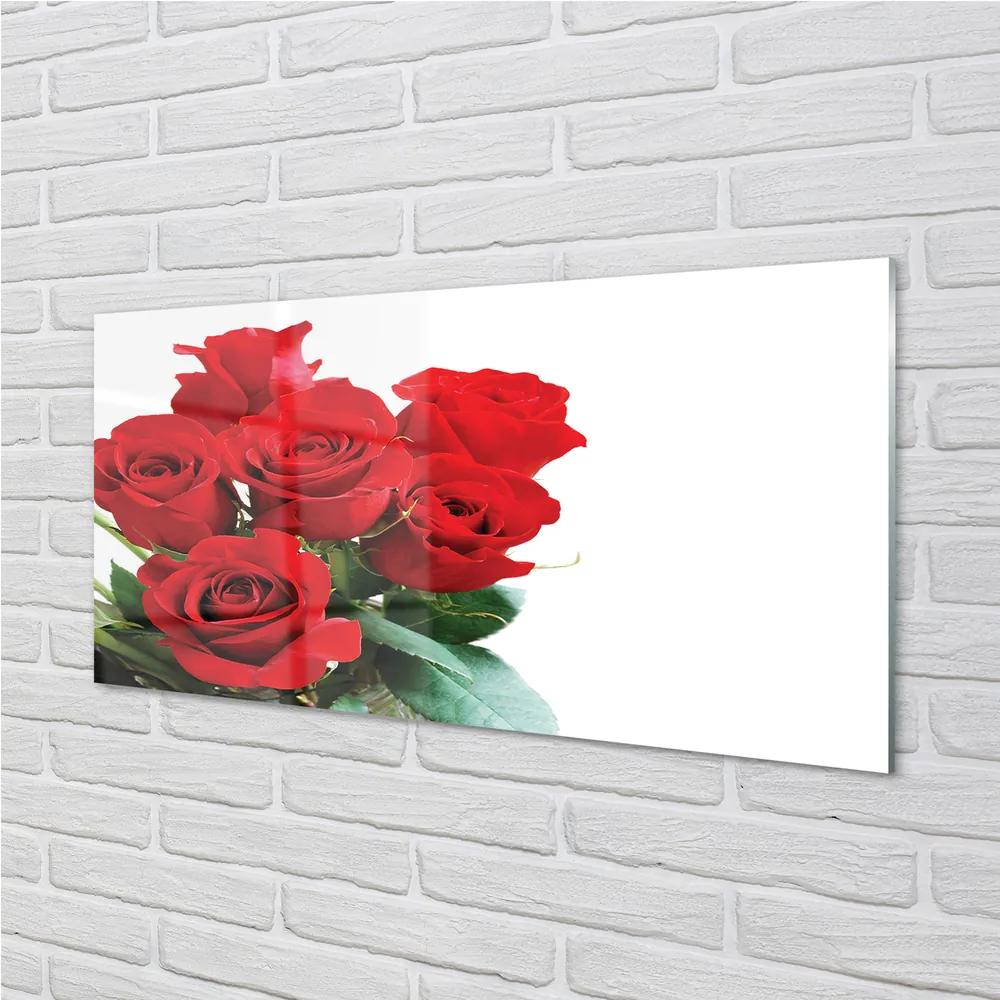 Obraz plexi Kytica ruží 125x50 cm