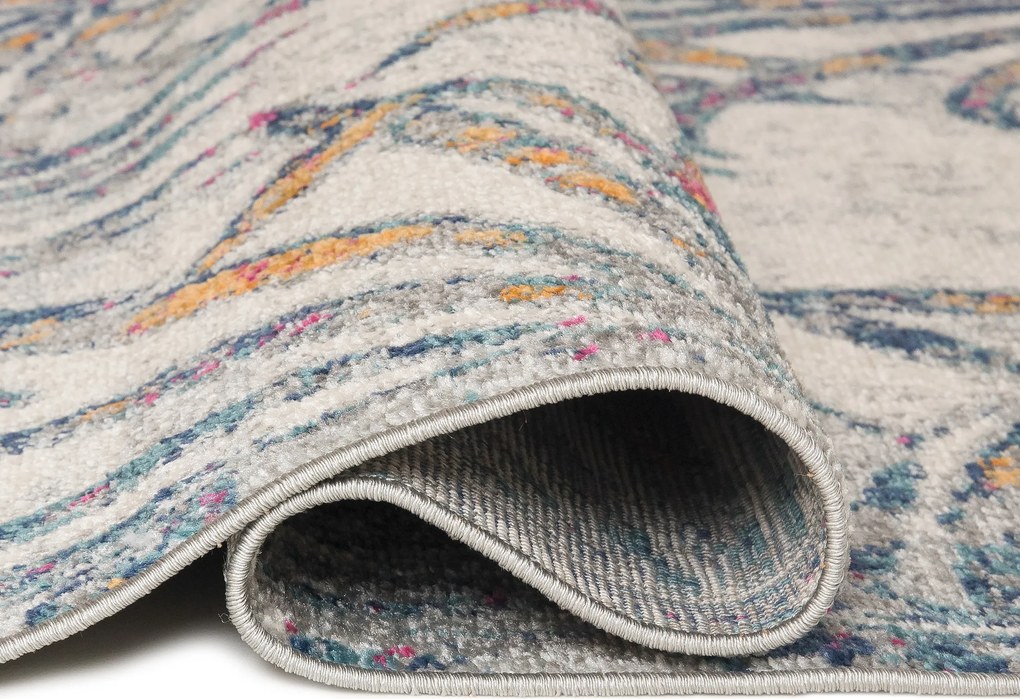 TA Koberec G051B BIELA/TMAVOMODRÁ DENVER FAA Rozmer: 200x300 cm