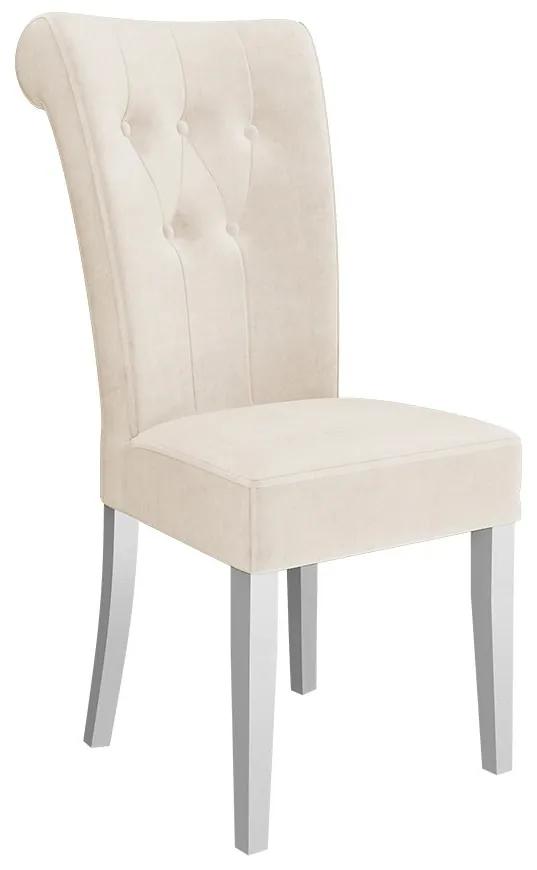 Jedálenská stolička ST65, Farby: biela polomatná, Potah: Magic Velvet 2217