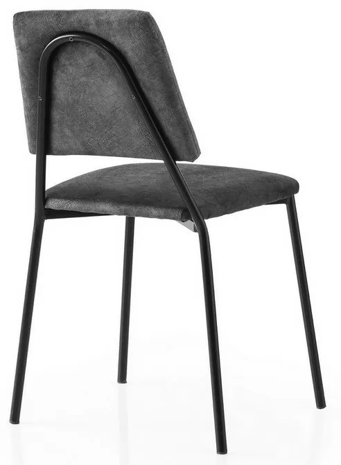 Súprava jedálenských stoličiek Lima Grey and Black, 2 ks