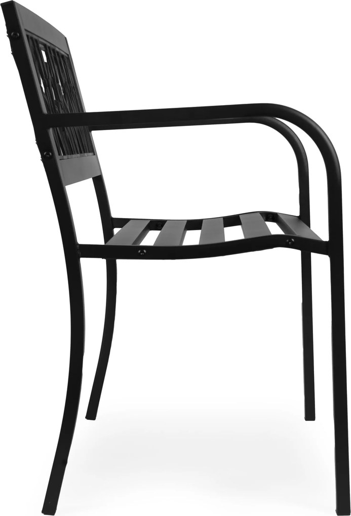 Zahradní lavička Dorado 120 cm černá