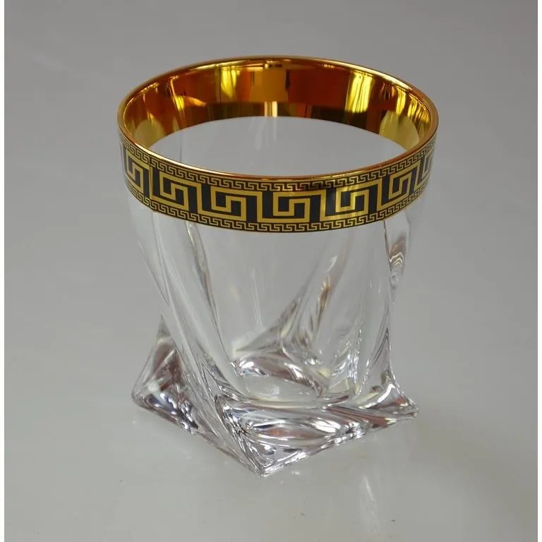 BOHEMIA QUADRO VERSO GOLD POHÁR NA WHISKY SADA 6 KS