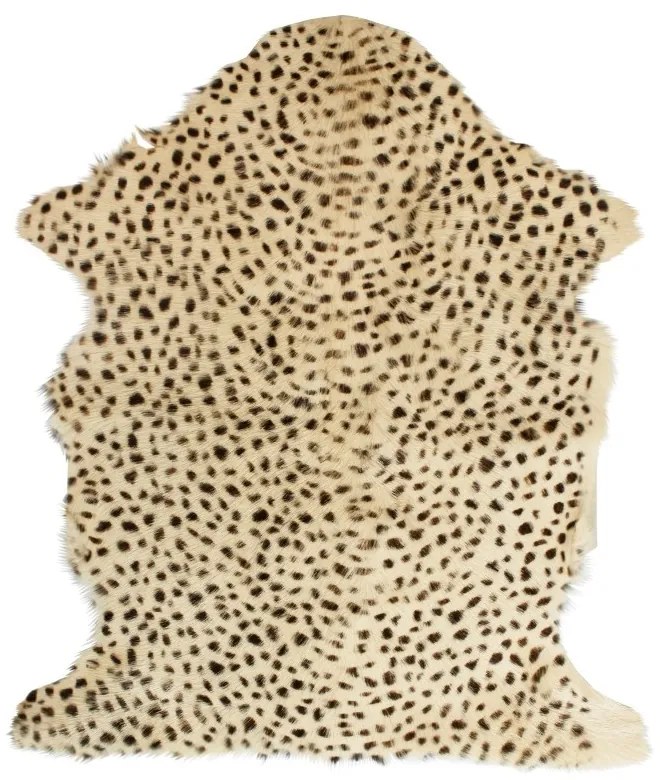 Béžová dekoratívne kože Leopard z kozej kože - 60 * 90 * 2cm