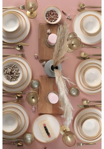 Jedálenská súprava 24 ks béžová/keramika