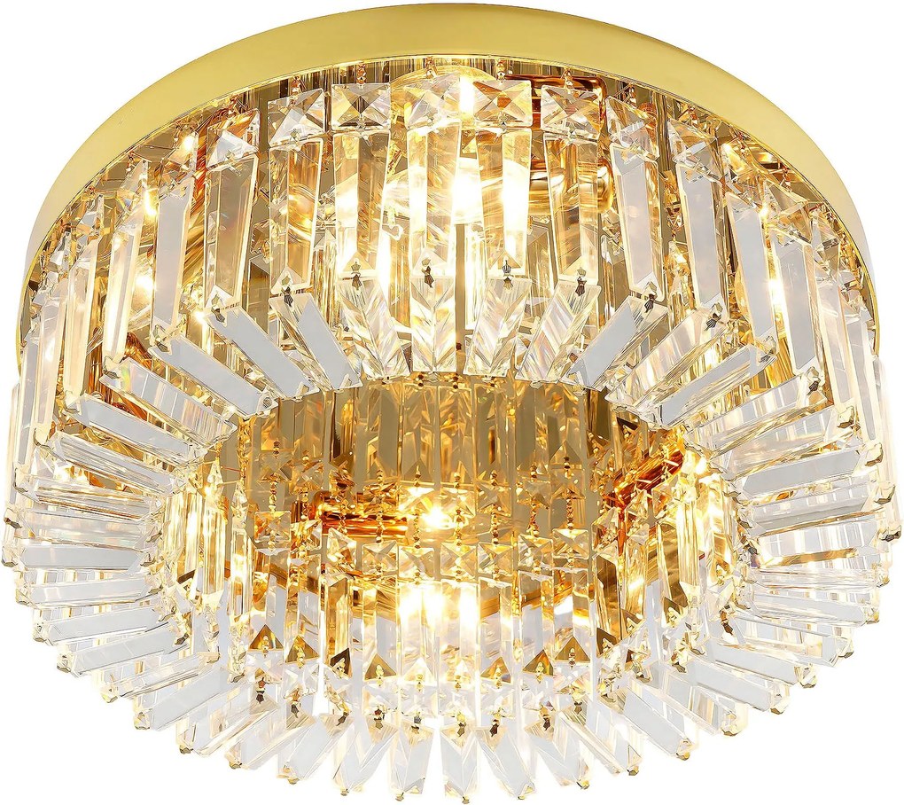 Toolight Toolight, stropné svietidlo 60cm, 8xE14, APP1729-8C, zlatá lesklá, OSW-06355