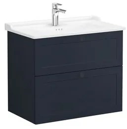 Kúpeľňová skrinka s umývadlom VitrA Root 80x67x46 cm modrá mat ROOTC80BINTC