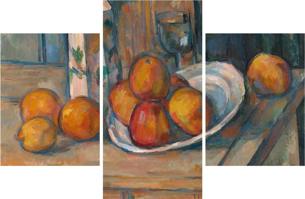 Obraz - Paul Cézanne, Still Life with Milk Jug and Fruit, reprodukcia (90x60 cm)
