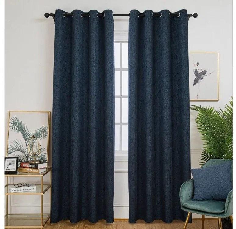 Zatemňovacie závesy Mateo petrolejová – 135 × 280 cm (2 ks)