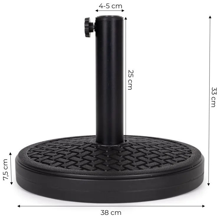 Stojan na záhradný slnečník - 12l