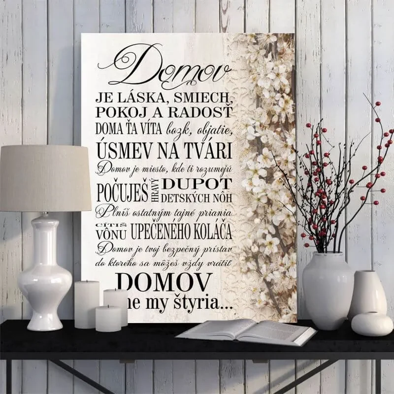 Obraz na stenu - Domov sme my