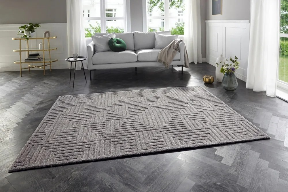 ELLE Decoration koberce Kusový koberec New York 105092 Grey - 80x150 cm