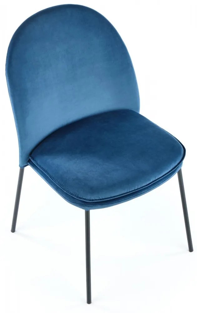 Dizajnová stolička Clorissa tmavomodrá
