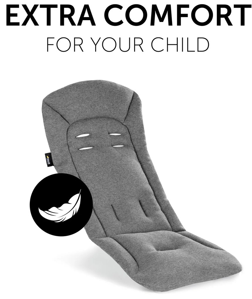 Hauck Podložka do kočíka Liner Charcoal