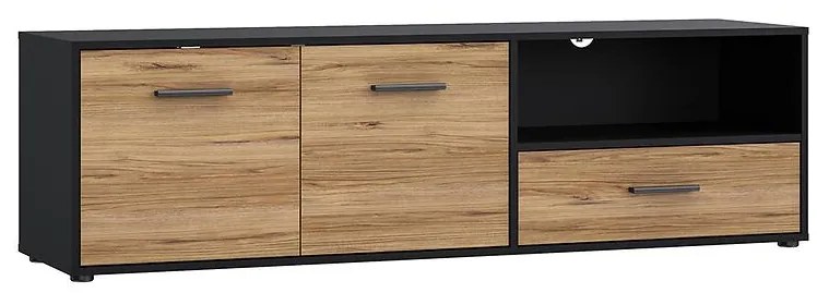 TV stolík Mokkaro čierna/dub catania