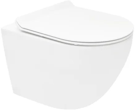 Wc s doskou softclose závesné biele vírové WC01T