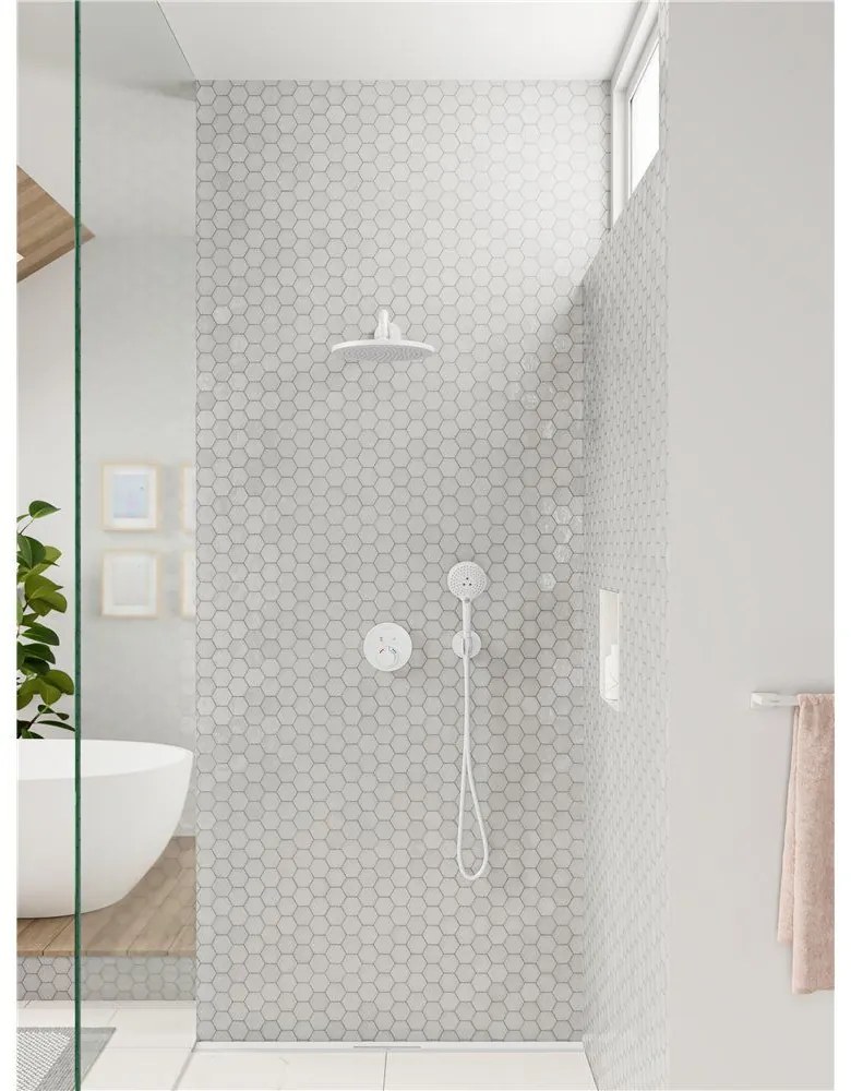 HANSGROHE ShowerSelect S termostat pod omietku pre 2 spotrebiče, matná biela, 15743700