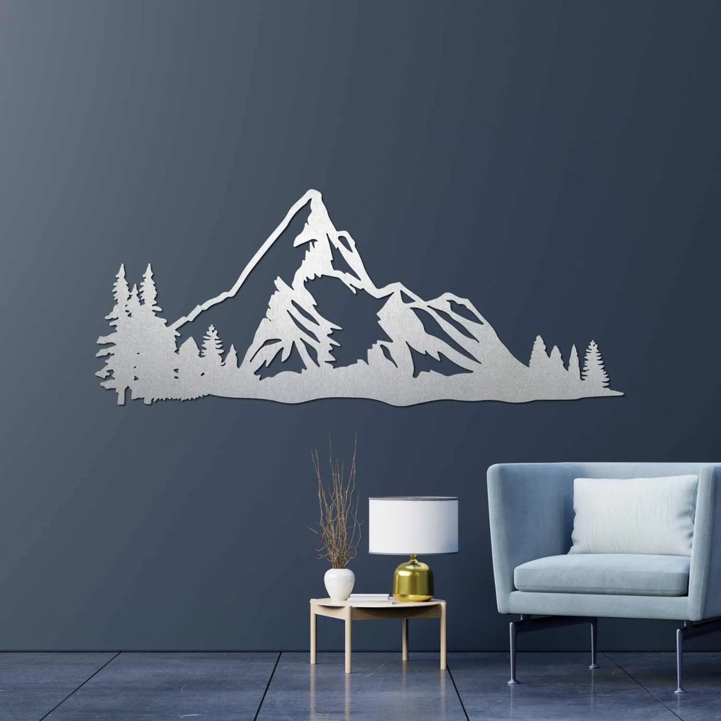 Drevená dekorácia na stenu Majestátne hory - MAGNU: Preglejka Topoľ - Honey 3071 40 x 16 cm 4489-95546 PR0527