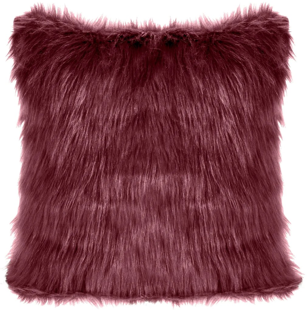 CHLPATÁ DEKORAČNÁ OBLIEČKA NA VANKÚŠ 81945X45 CM FIALOVÁ