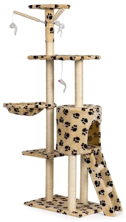 Škrabadlo pre mačku, domček, pelech 138 cm XL