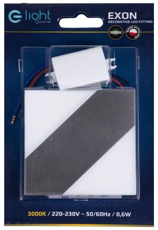 Schodiskové LED svietidlo Exon, 1x LED 0,6w, 3000k, s