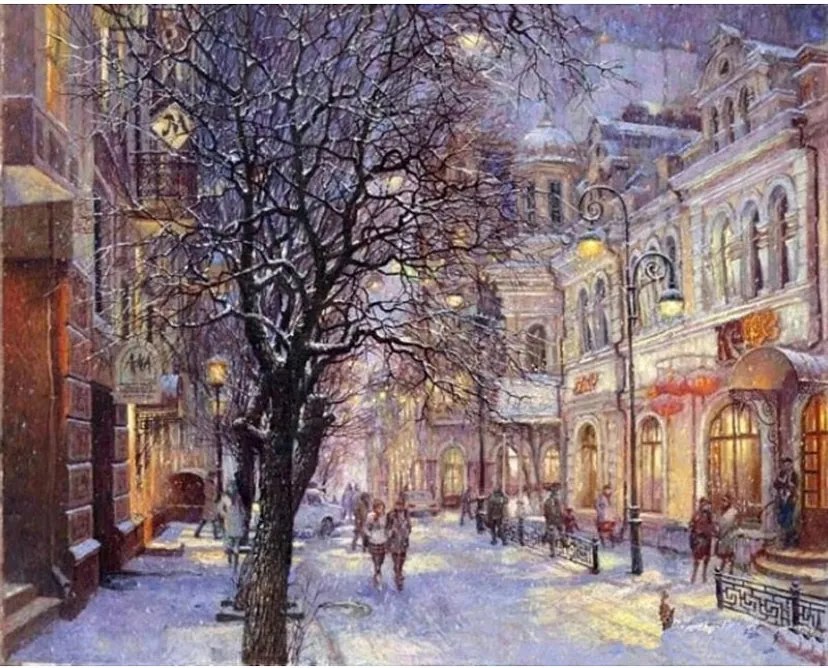 Maľovanie podľa čísiel "Zima" 40x50 cm