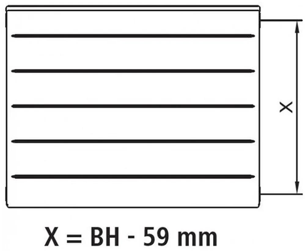 Kermi Therm X2 LINE-K kompaktný doskový radiátor 33 505 x 805 PLK330500801N1K