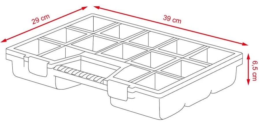 Plastový organizér NOR - KNO40307