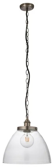 Endon 106896 - Luster na reťazi HANSEN 1xE27/10W/230V matný chróm