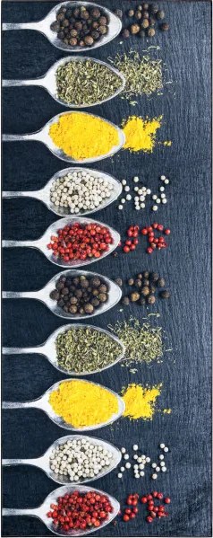 Protišmykový koberec / behúň ANDRE 42760 sivý / zelený