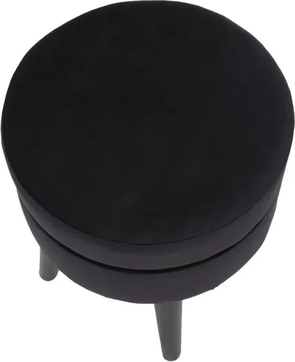 Taburet PARIS 35 cm čierny