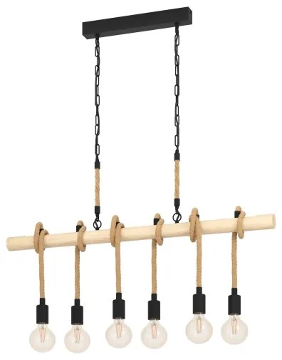 Eglo 43319 - Luster na reťazi YOUNGSTOWN 6xE27/40W/230V