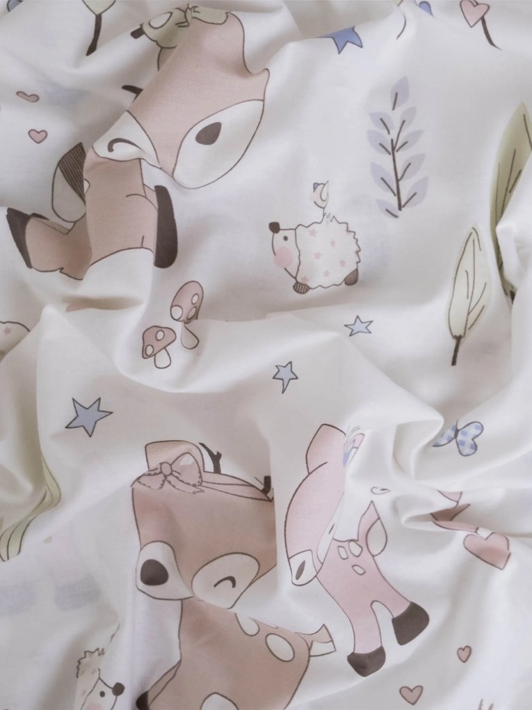 Bavlnená obliečka na vankúš Renforcé 50 × 70 cm - Srnčie šťastie