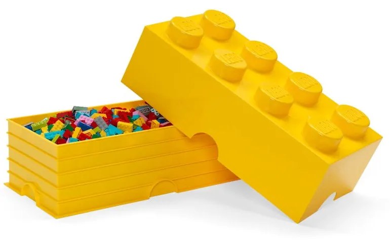 Tmavožltý úložný box LEGO®