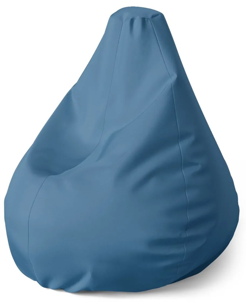 Sablio Sedací vak Pear Indigová modrá - 70 x 95 x 15 cm
