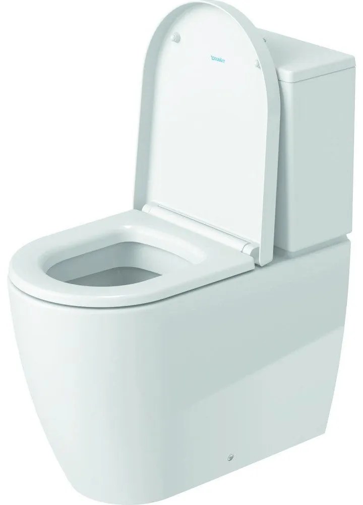 DURAVIT ME by Starck WC misa kombi s hlbokým splachovaním, Vario odpad, 370 x 650 mm, biela, s povrchom WonderGliss, 21700900001