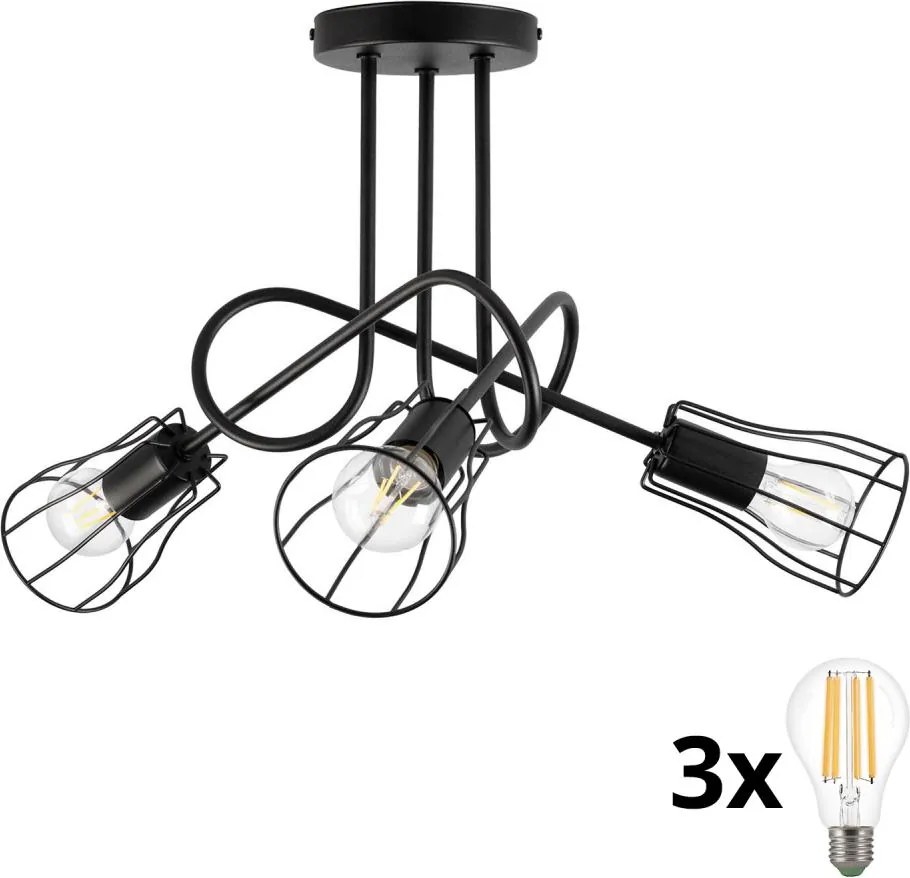 Prisadený luster OXFORD 3xE27/15W/230V