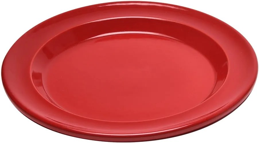 Červený plytký tanier Emile Henry, ⌀ 28 cm