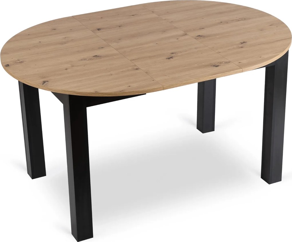 PROXIMA.store - Okrúhly rozkladací stôl HARRY FARBA: dub craft