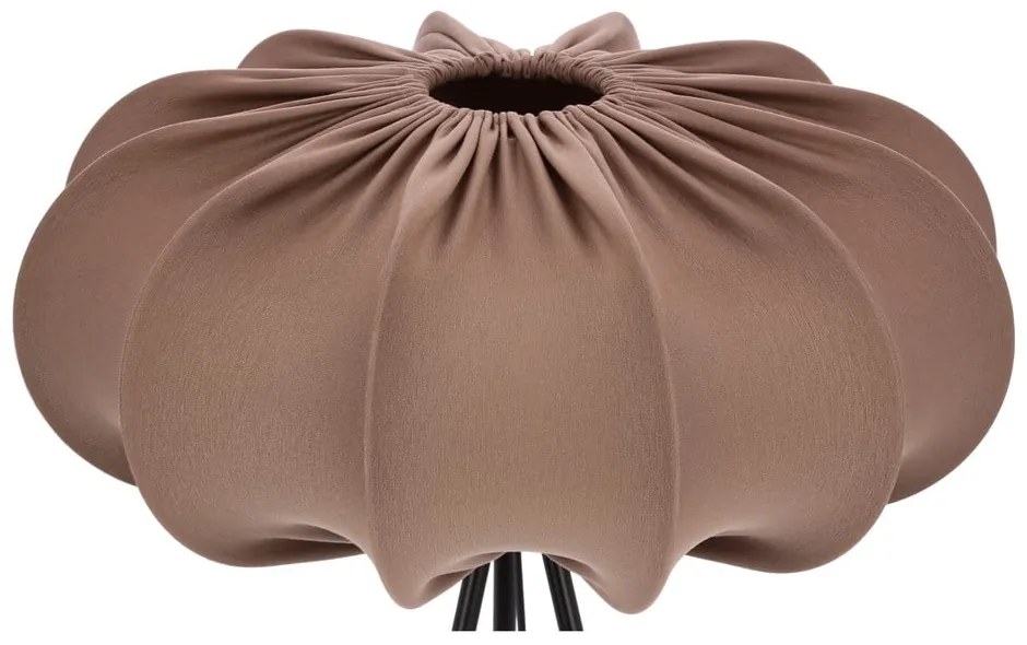 Hnedá stojacia lampa s textilným tienidlom (výška 147 cm) Cafee – Candellux Lighting