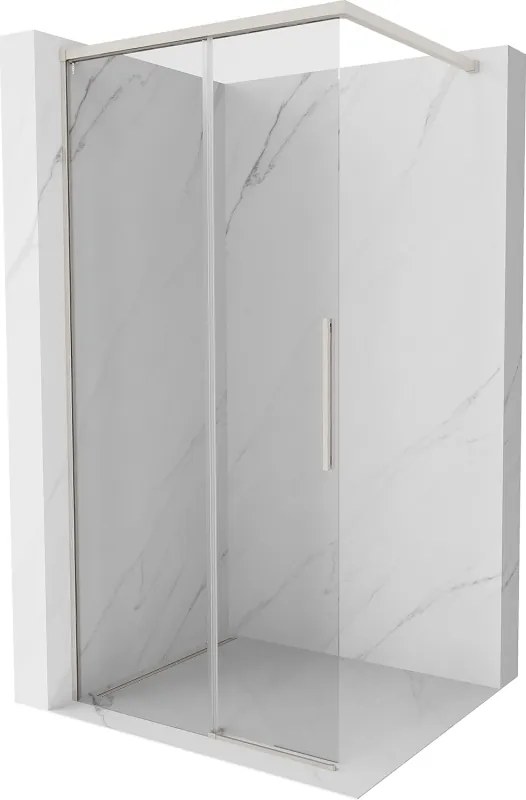 Mexen Rox, sprchová stena 85 x 200 cm, 8mm číre sklo, oceľový profil, 8C2-085-003-97-00