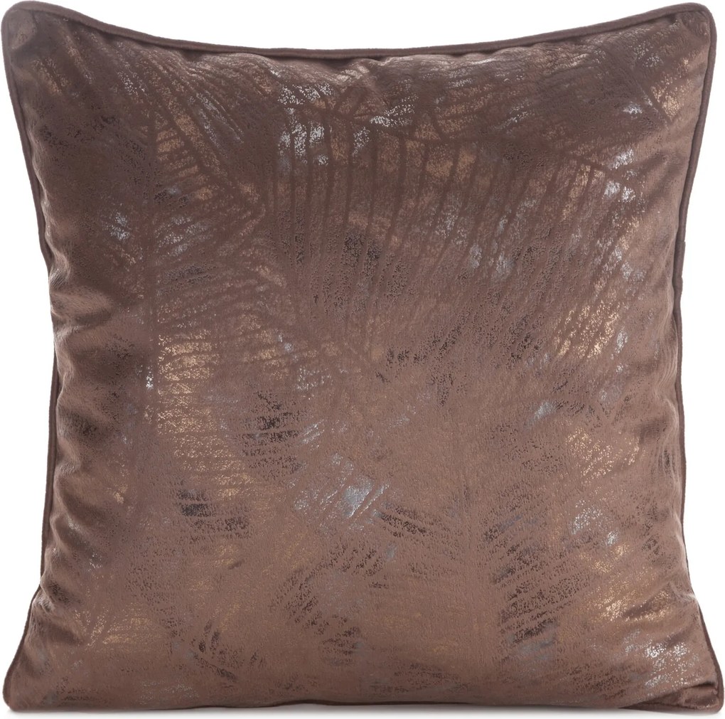 DEKORAČNÁ OBLIEČKA NA VANKÚŠ TULIA 45X45 CM HNEDÁ