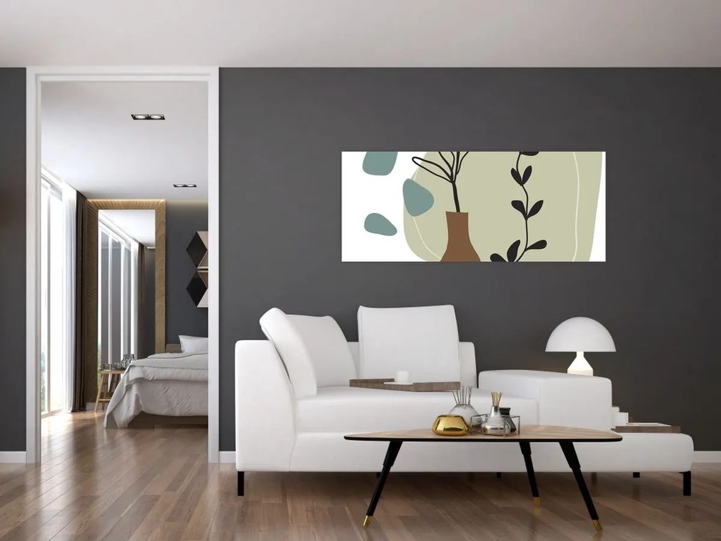 Obraz - Kvety vo váze N⁰2 (120x50 cm)