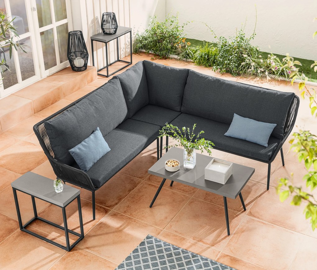 Solárny lampáš s textilnou šnúrkou, veľký