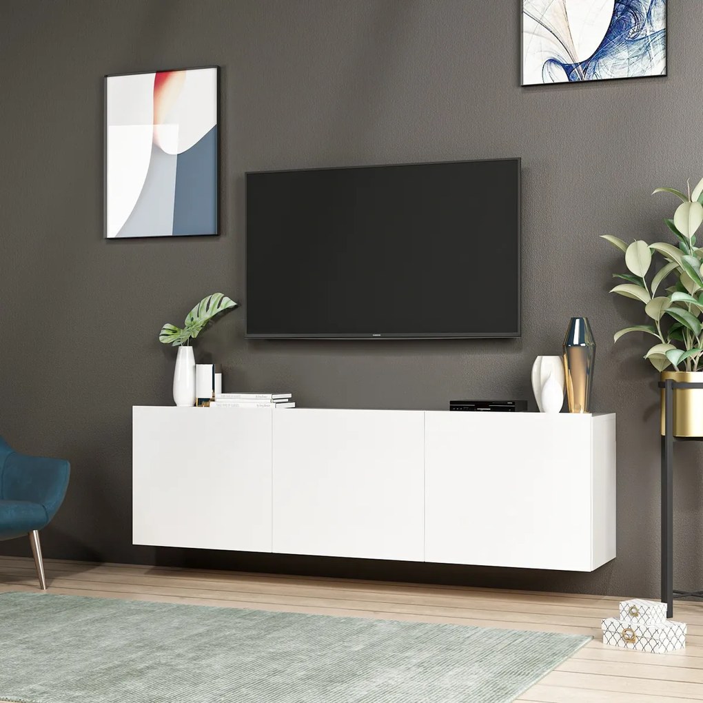 TV stolík Biely