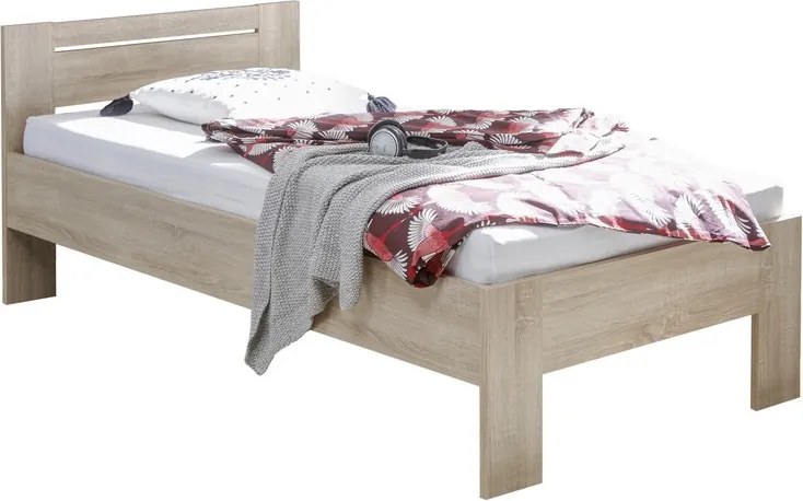 Posteľ Saturn 90x200 cm, dub sonoma